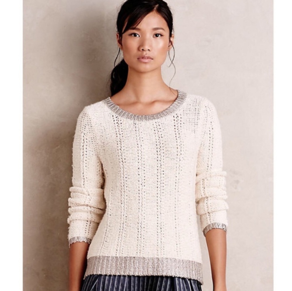 Anthropologie Chunky Knit Sweater - Moth Brand